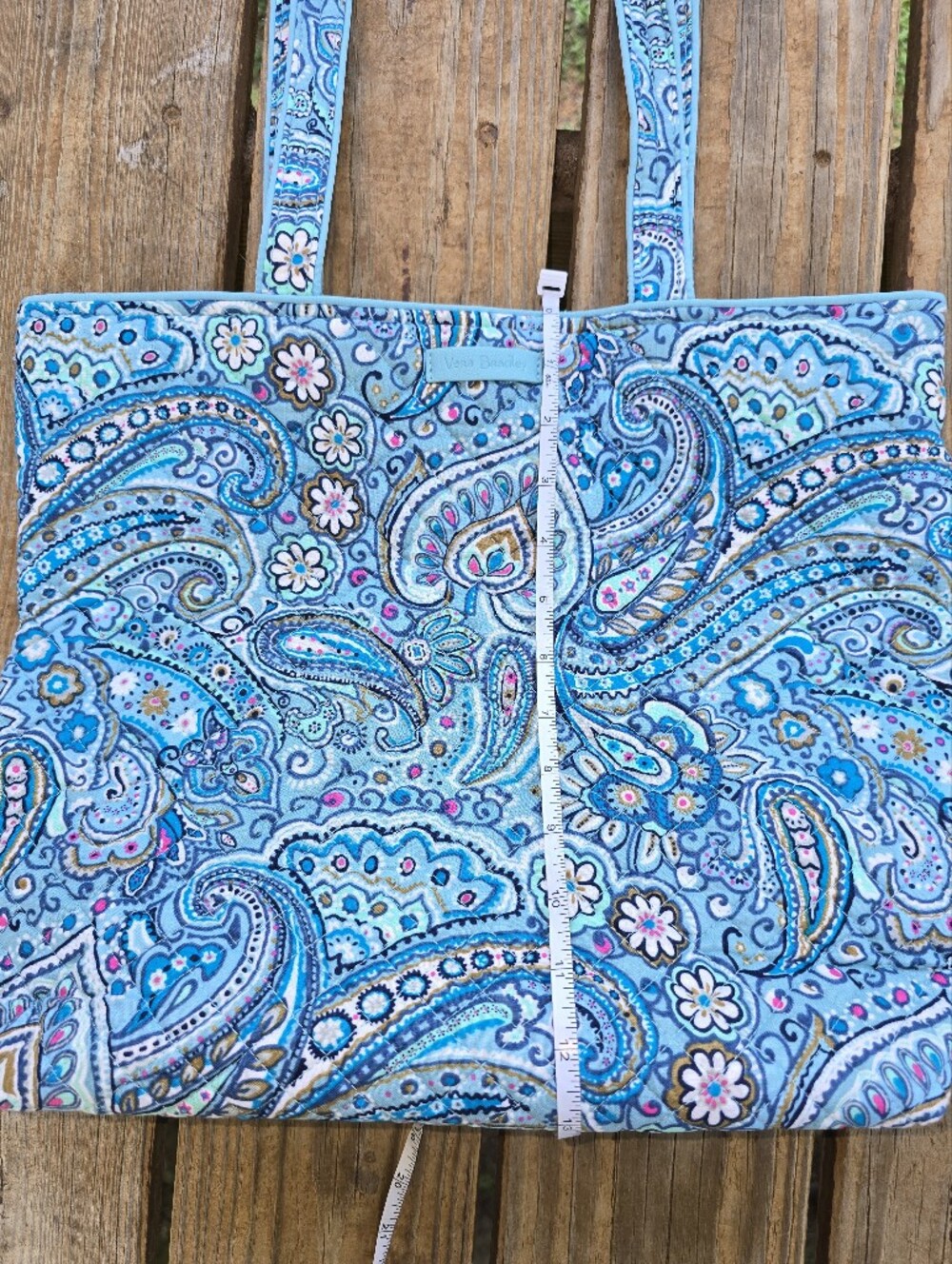 Vera Bradley retired "Daisy Dot Paisley" classic tote - Picture 2 of 11